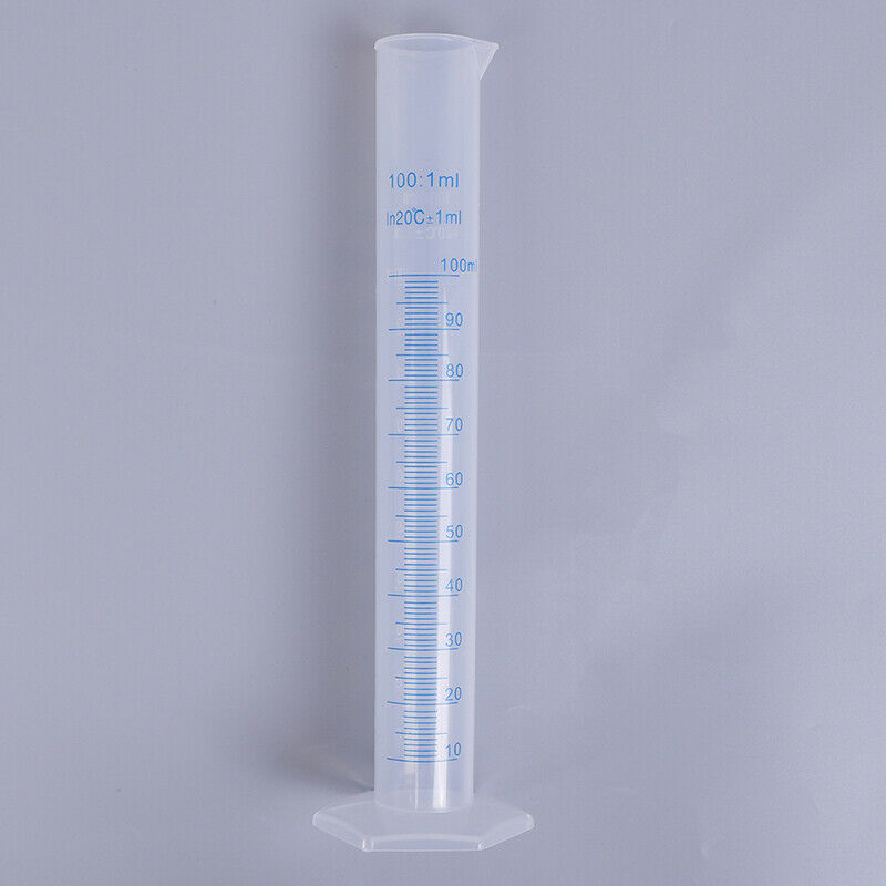 100ml measuring cylinder blue scale acid and alkali resistant measuri.l8