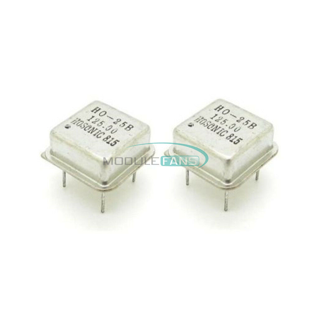 5PCS 125MHz 125.000MHz Active Crystal Oscillator OSC Square DIP4