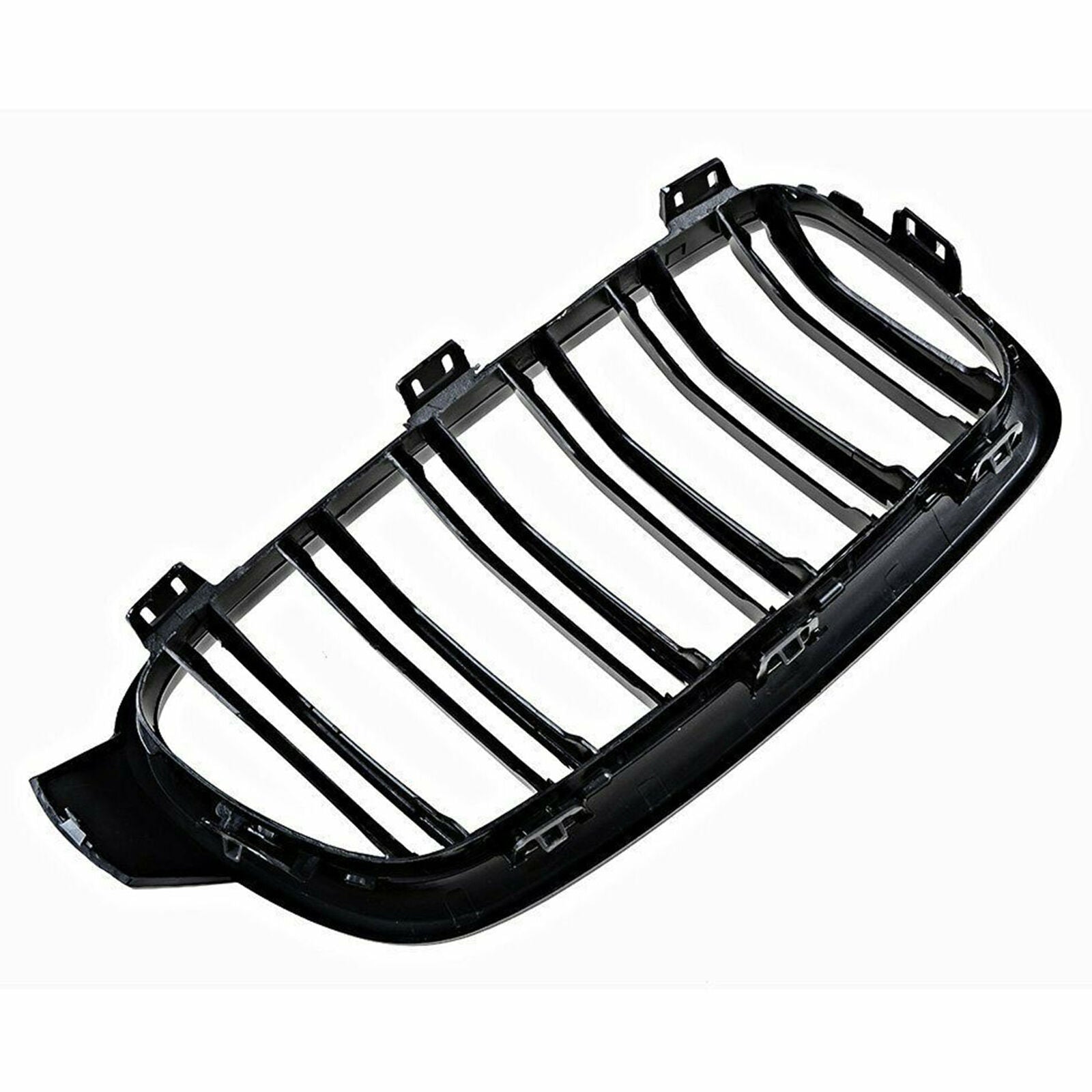 Front Bumper Kidney Grill Grille For BMW F30 F31 F35 3 Series Gloss Black 2 Line