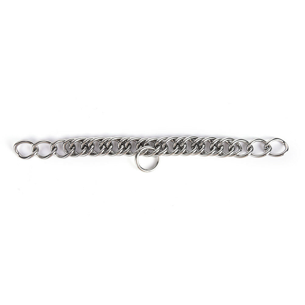 1pc stainless steel double link curb chain for horse bits pet Tt