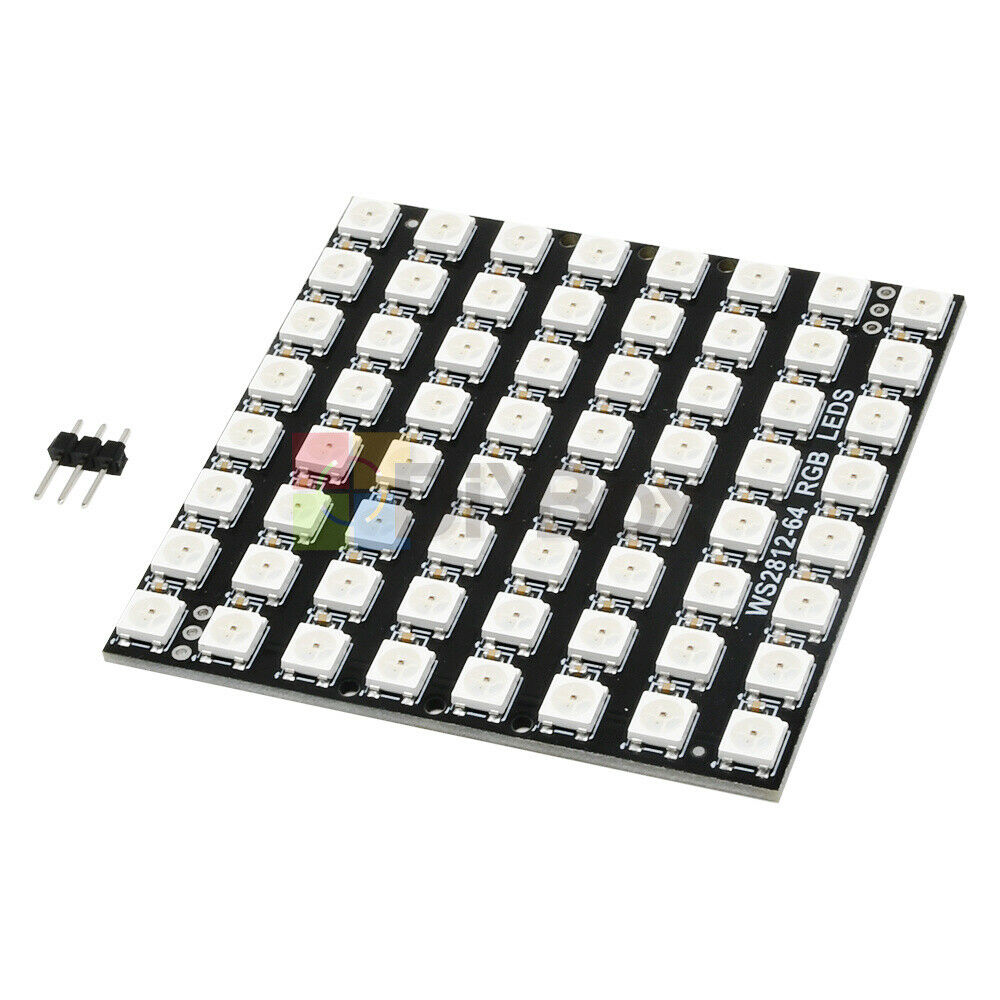 1PCS WS2812B 8x8 64-Bit Full Color 5050 RGB LED Lamp Panel Light for Arduino