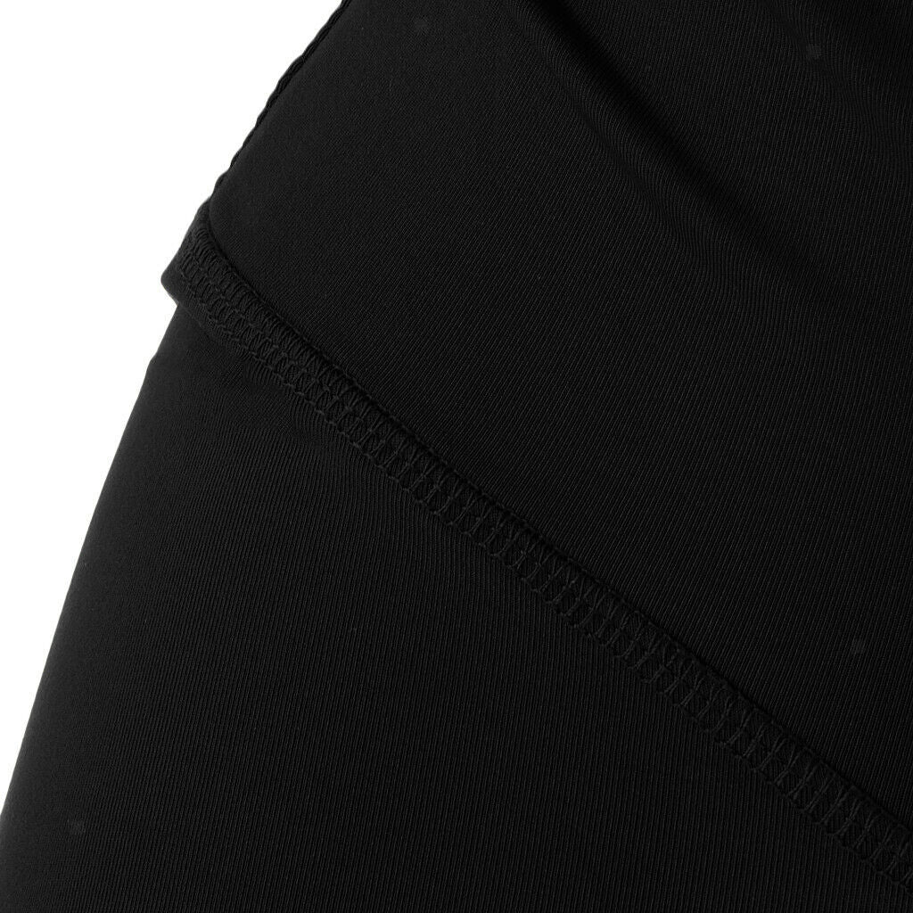 Women Stretch Gym Yoga Sport Shorts Dancing Running Skinny Hot Pants S Black