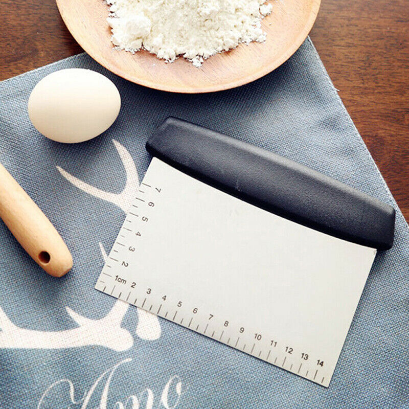 Stainless Steel Metal Griddle Scraper Chopper Dough Cutter Bread Dough bakinBDD