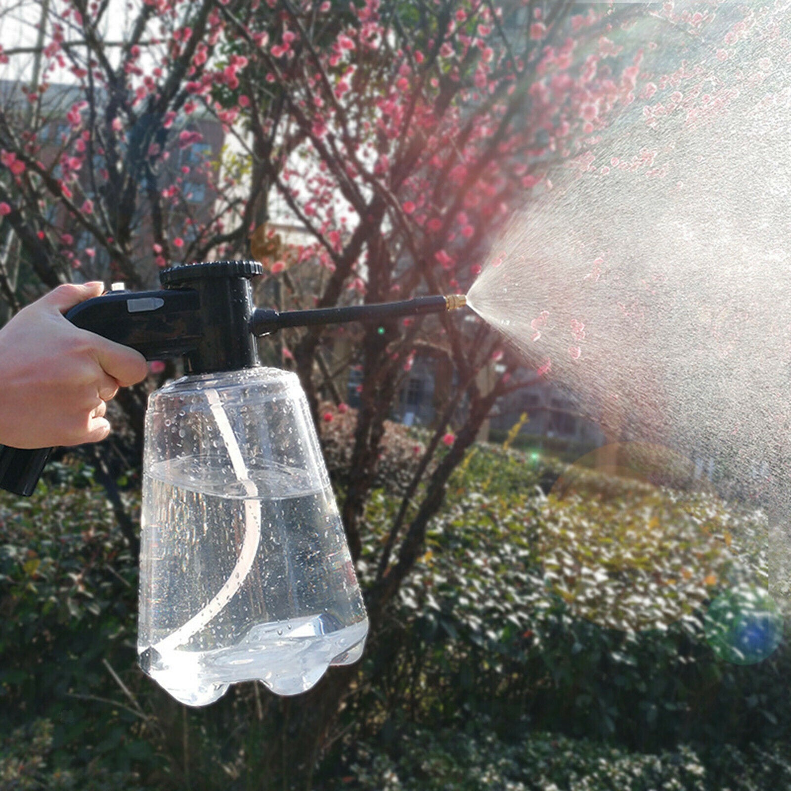 2L Electric Automatic Garden Sprayer Water Spray Bottle 360 Deg Adjustable