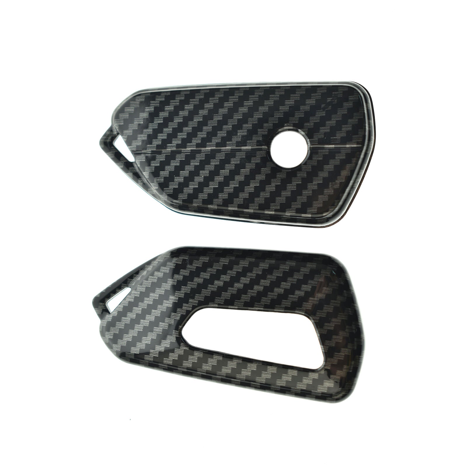 ABS Carbon Fiber Car Key Fob Cover Case Shell Decor Fit For VW Golf GTI MK8 2021