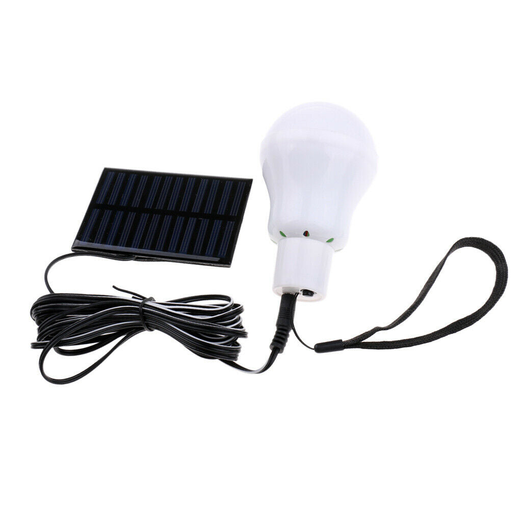 Portable Solar Powered LED Bulb Light Outdoor Camping Lighting Lamp 10x6.2cm