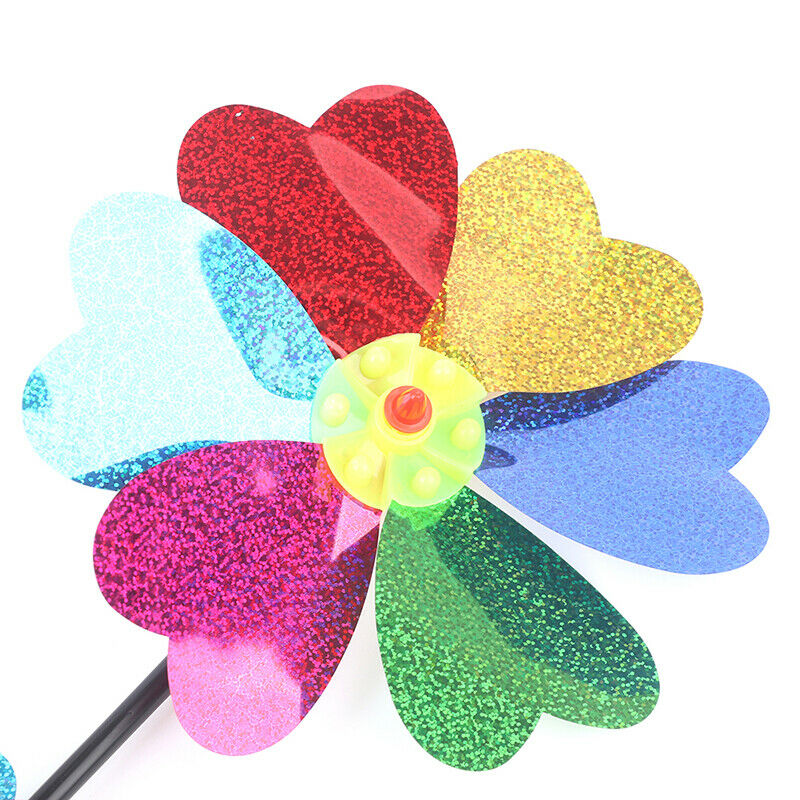 1x Kids Colorful Windmill Wind Spinner Home Garden Yard Decor Outdoor Bab.l8