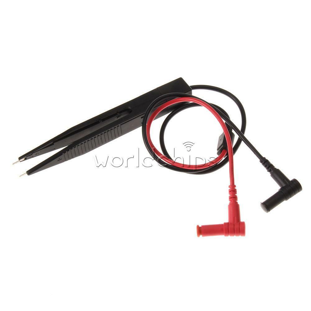 250V SMD 10 mm Inductor Test Clip Probe Tweezer f/ Resistor Multimeter Capacitor