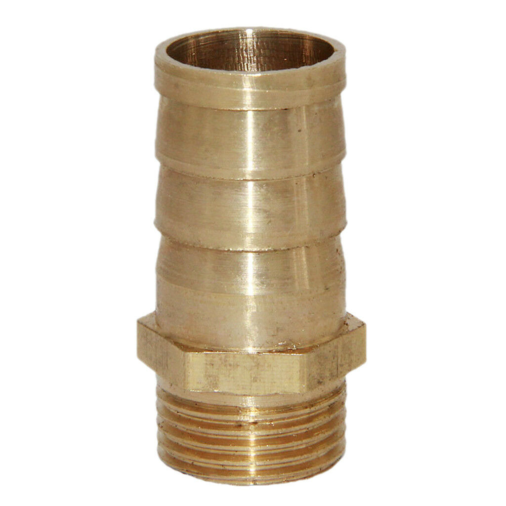 16mm 3/8" Brass Barbed Hose Tube Fuel Pipe Pagoda Fitting Coupler Connector