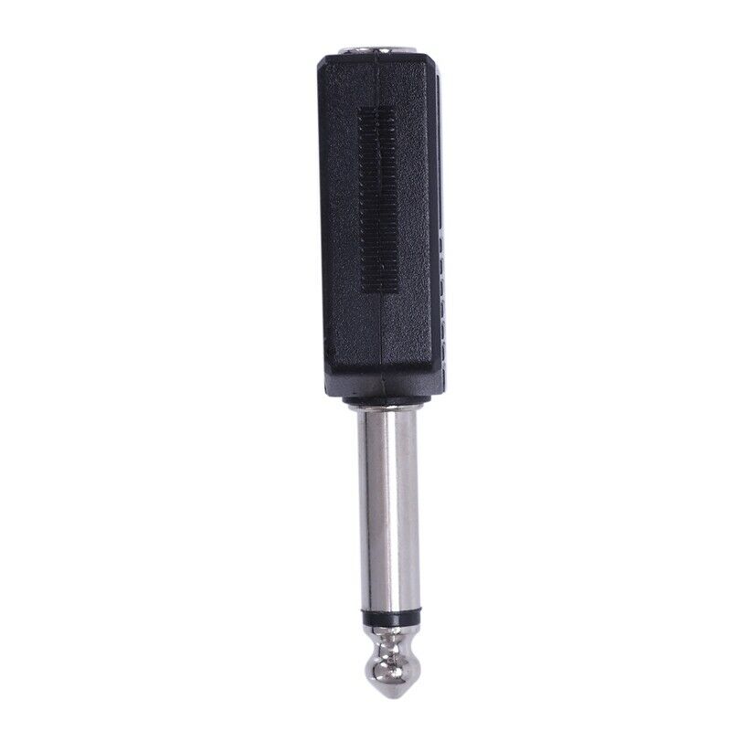 Black 6.35 1/4" Male to Dual Female Mono Y Cord PA Audio Cable Adapter K2X7X7