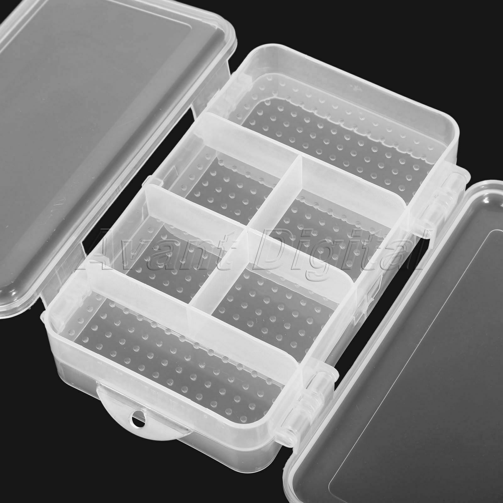 10 Slots Travel Clear Organizer Container Plastic Jewelry Beads Craft Box Case