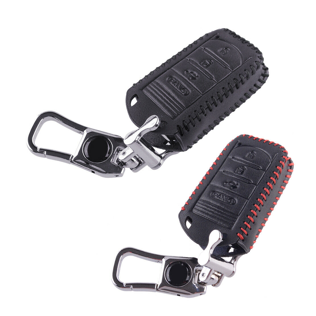 Leather Car Smart Key Fob Case Cover w/ Keychain Fit for Acura TL RDX ZDX ILX