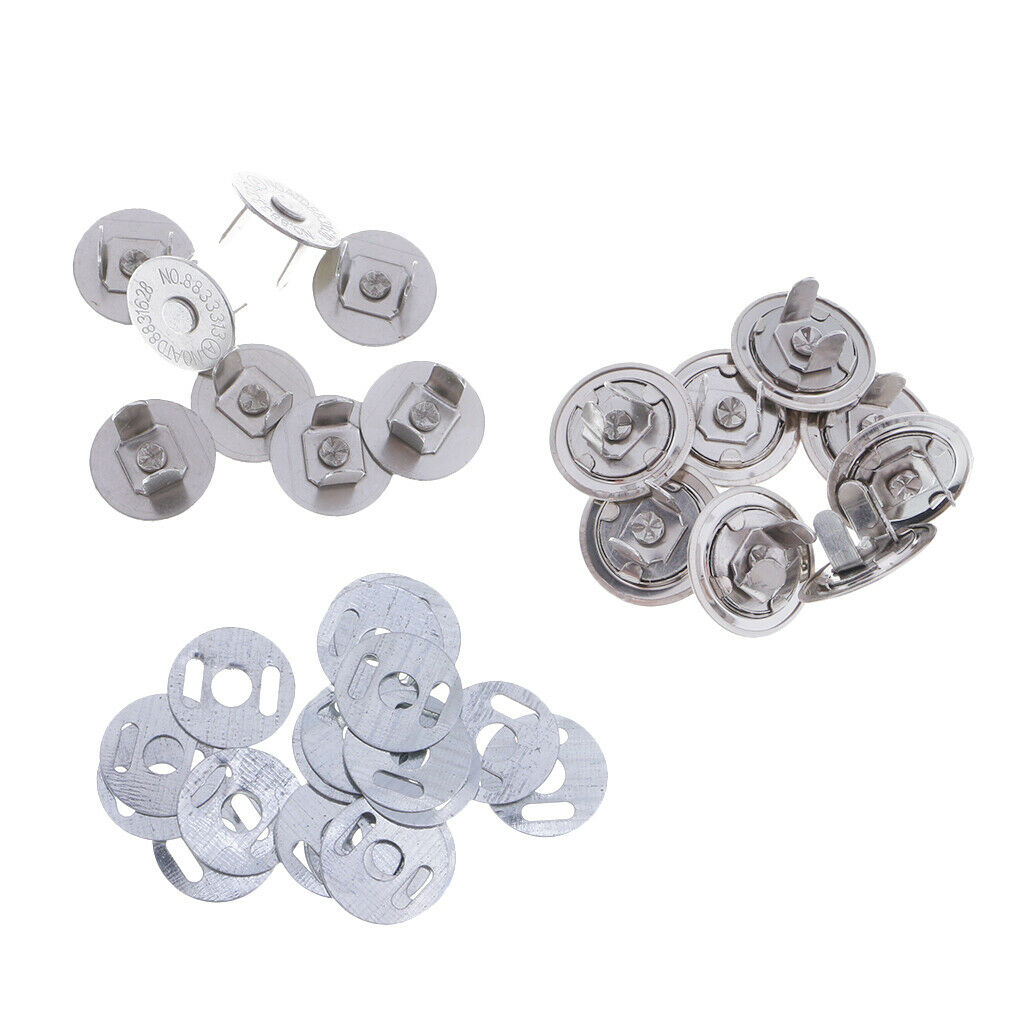 10x  Clasp Magnet Snap Button Rivets  Buttons For Sewing,