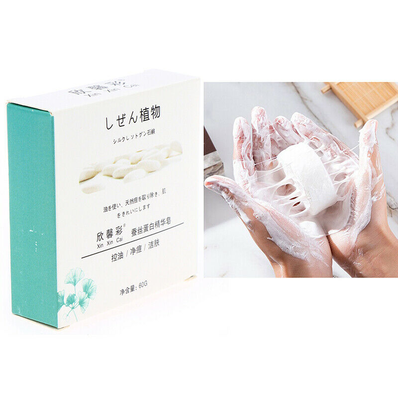 Goat Milk Soap Natural Silk Foam Best Wash Bath Oil Control Remove Mites AcnFCA