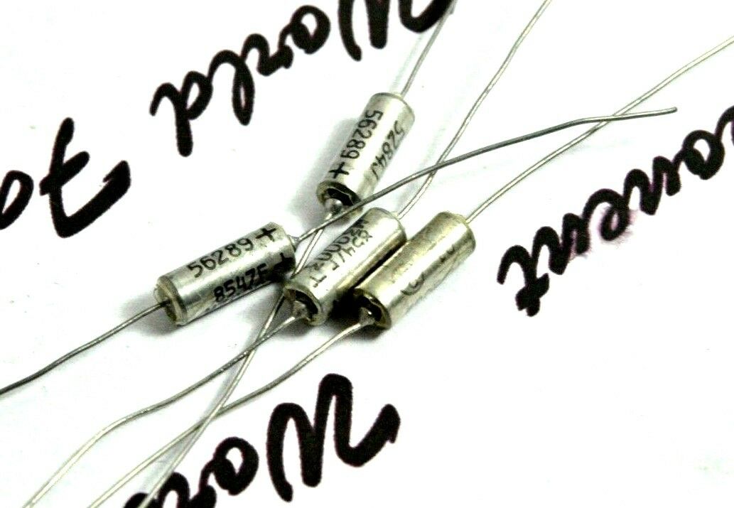 4pcs - KEMET 3.3uF (3,3µF) 50V 5% M39003/01-5284 Axial Tantalum Capacitor