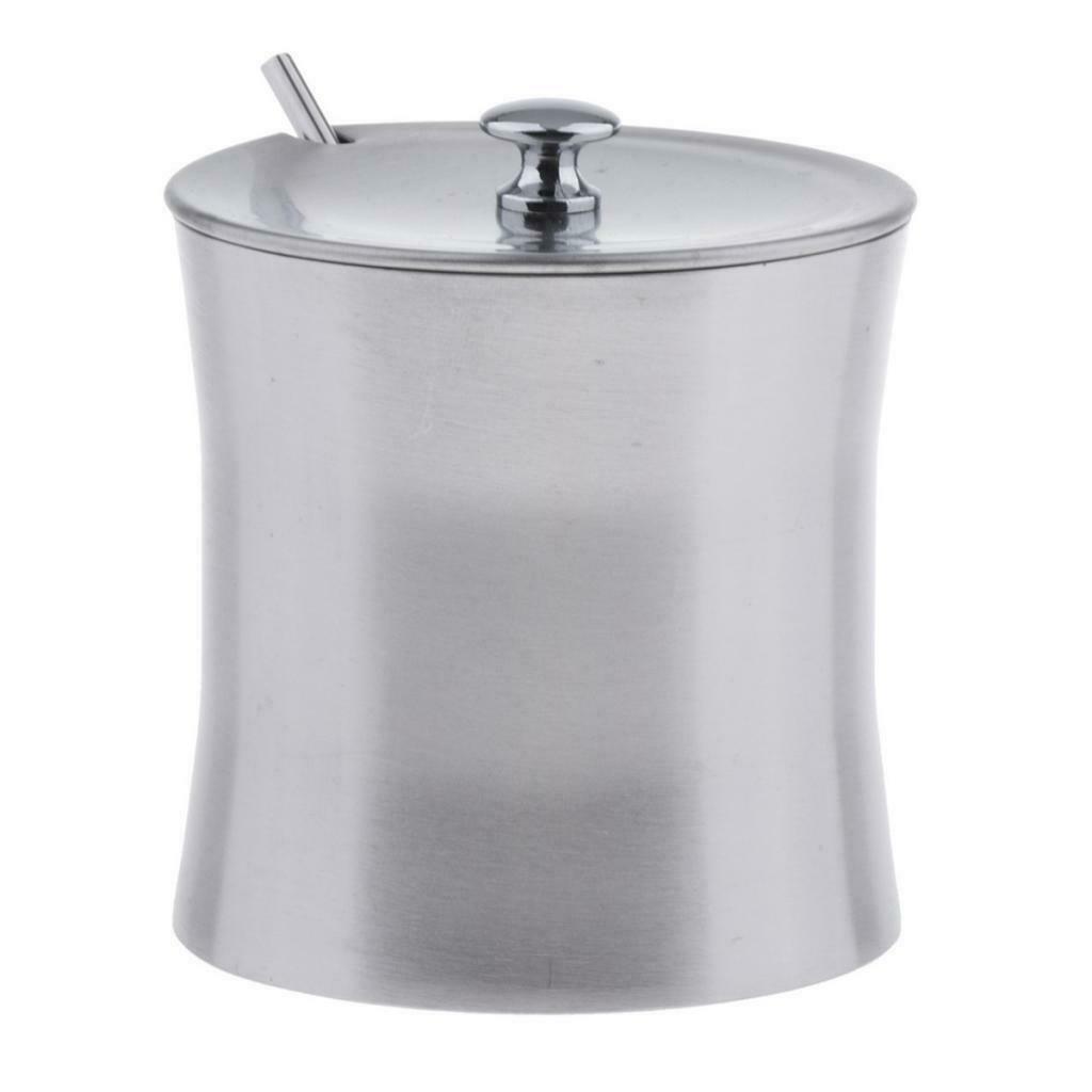 Stainless Spice Dispenser Cruet Fitting Scoop Condiment Sugar Container