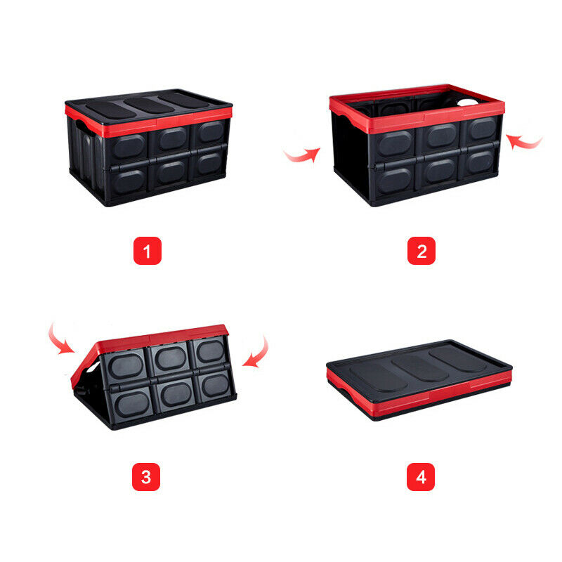 30L Multifunction Car Trunk Box Auto Move Storage Box Tool Pack Oversized Folded