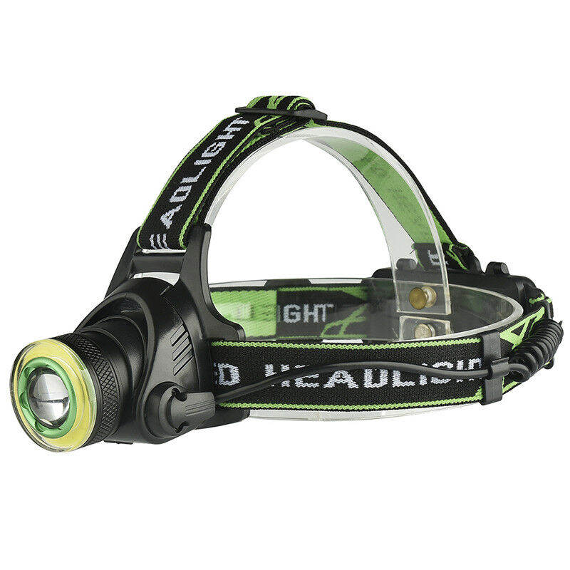 Rechargeable XML-T6+COB Headlamp 18650 Headlight Head Lamp Torch R UKT Rf