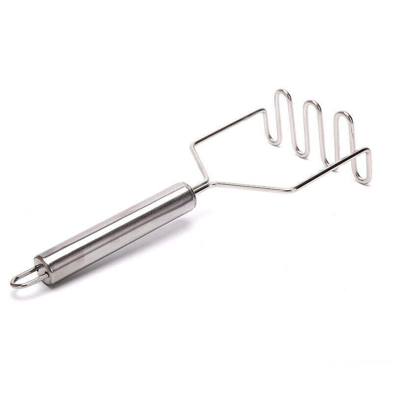 Stainless Steel Wave Shape Potato Masher Tool Kitchen Bar Potatoes Crush.l8