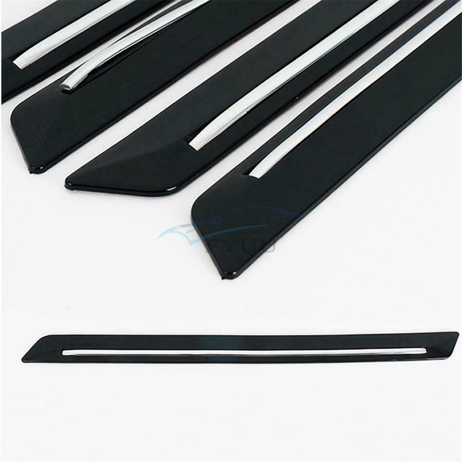 4× 42×3.1CM Universal Rubber Car Anti-scratch Front Rear Bumper Decorate Strips