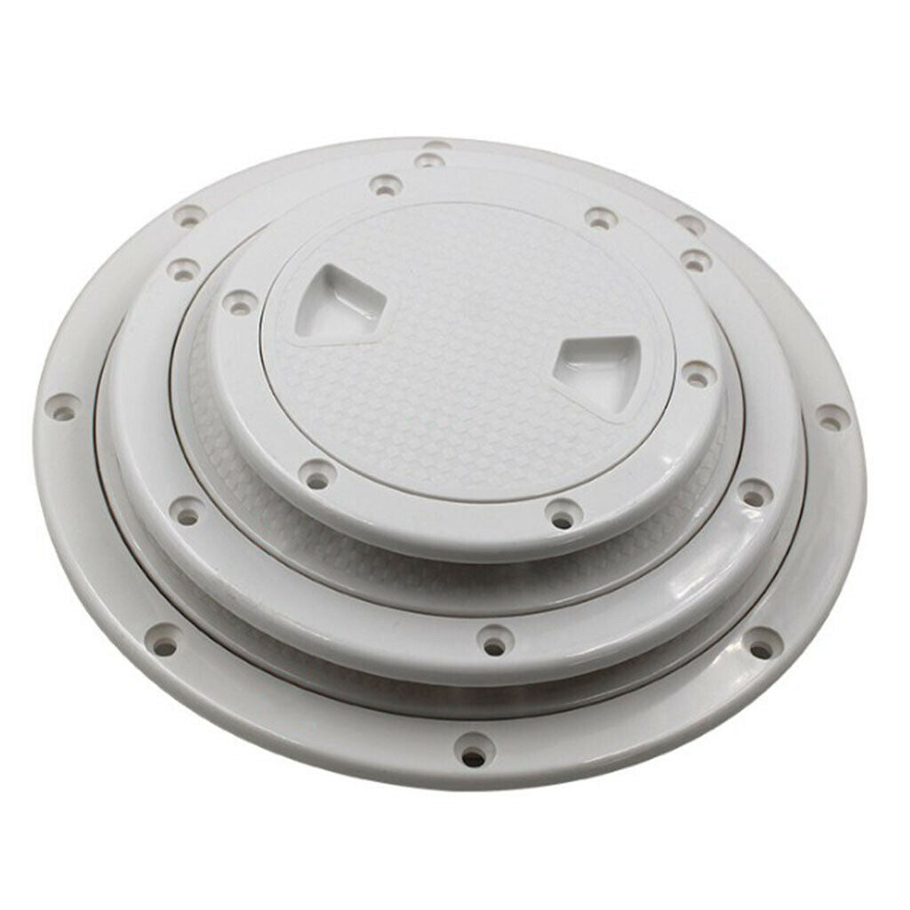 Anti-corrosive Plastic White 4'' Deck Inspection Hatch Cover For Marine