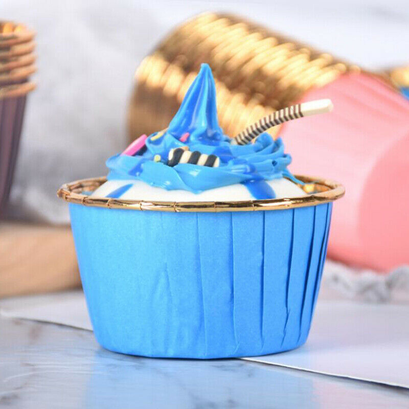 50pcs Cupcake Paper Cup Transparent Lid Cover for Baking Cups Muffin Paper CSJ