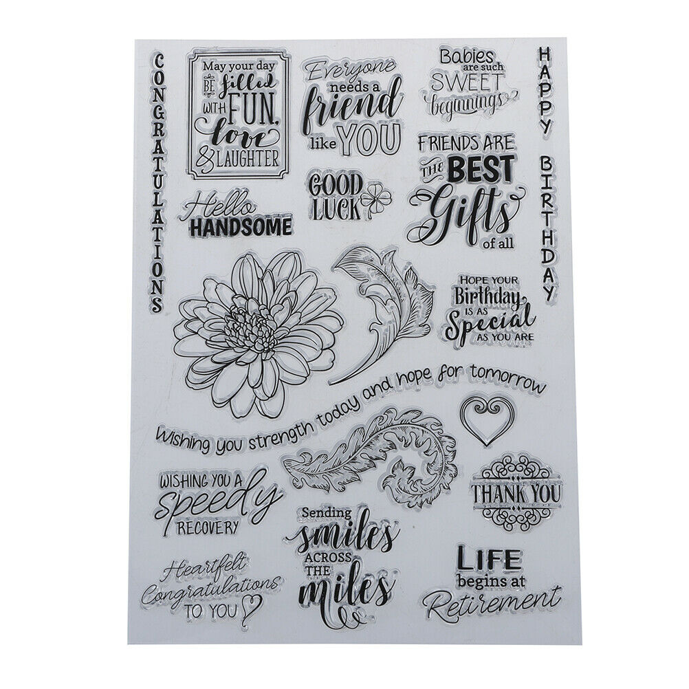 happy birthday transparent clearsilicone stamp for diyscrapbooking photode.l8