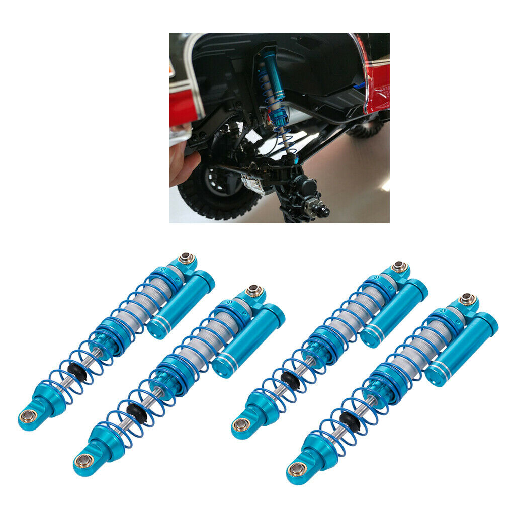 Set of 4 Car Shock Absorber Damper Metal Shock Dampers RC TRX4 D90 100mm