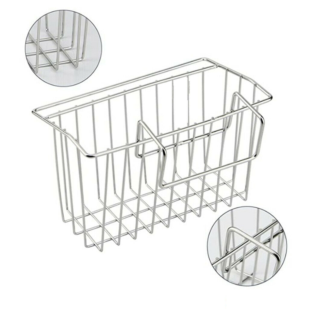 Kitchen Holder Sink Towel Holder Sink Caddy Organizer Draining Basket B
