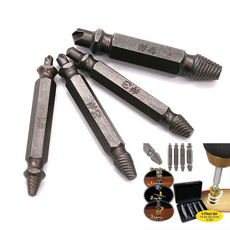 Screw Extractor Breakage Bolt Extractor Drill Set Broken Easy Out Fastener.l8