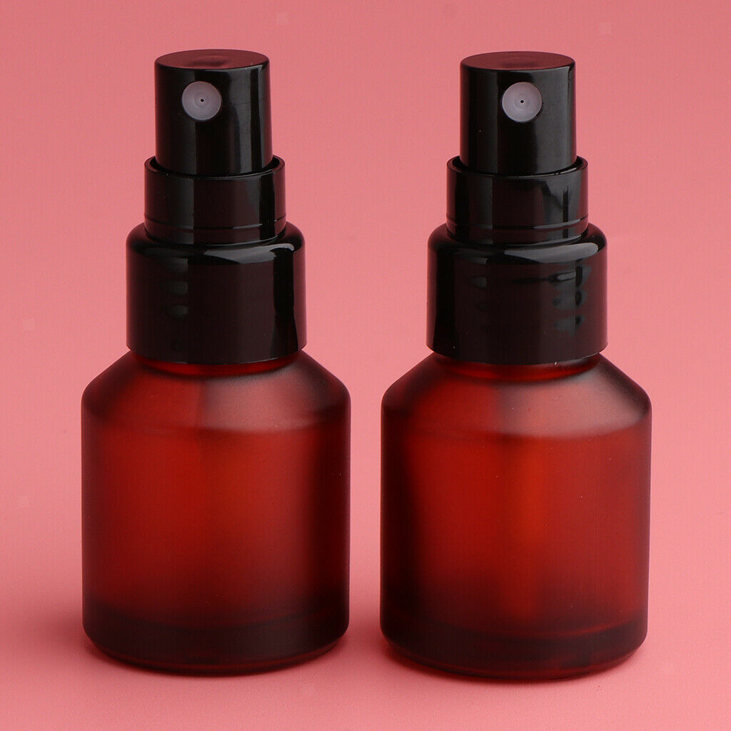 8Pcs 4 Size Refillable Travel Empty Glass Perfume Spray Bottle Atomizer Pump