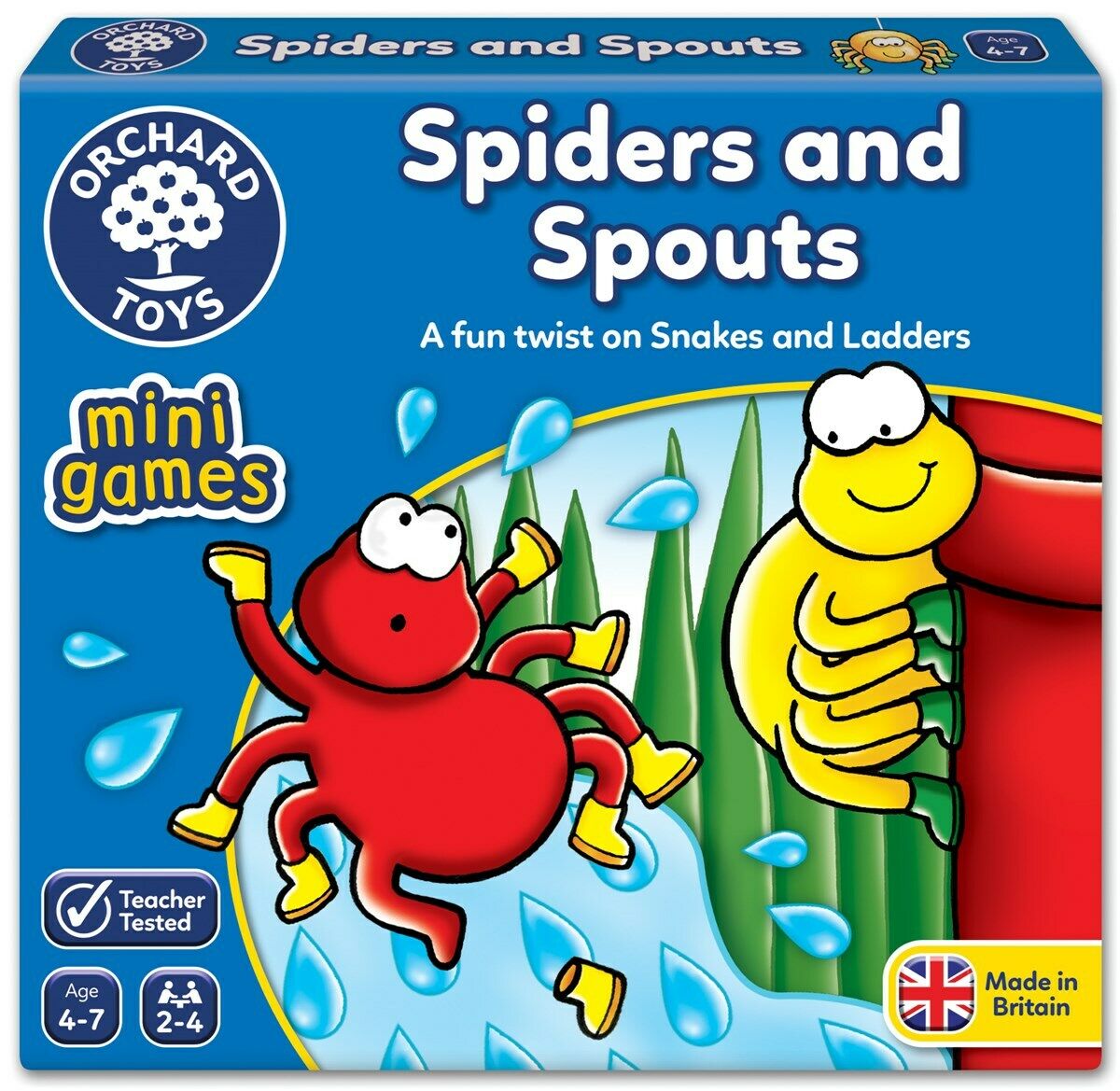 Orchard Toys 360 Spiders & Spouts Mini Game Kids Children Toddler Age 3 Years+