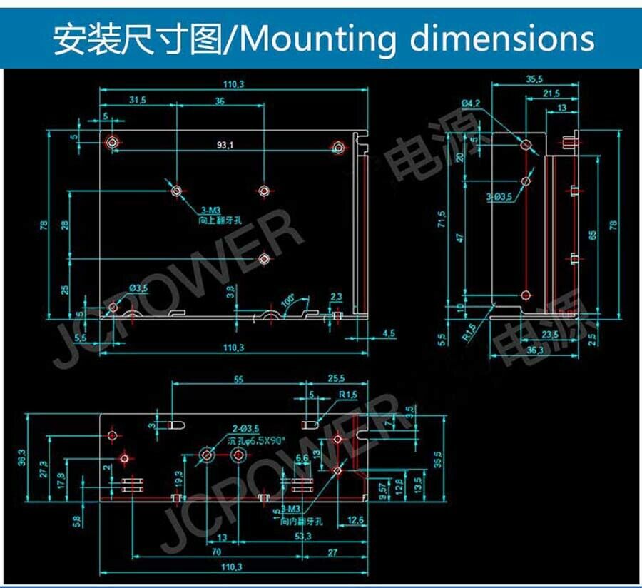 5V 5A 25W DC Regulated Switching Power Supply Driver Transformer LED Monitor