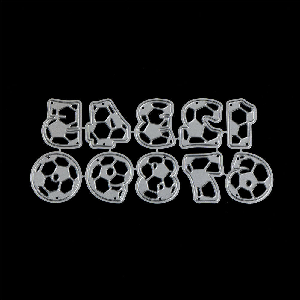 Football Numeral Design Metal Cutting Die For DIY Scrapbook Album Paper C.l8