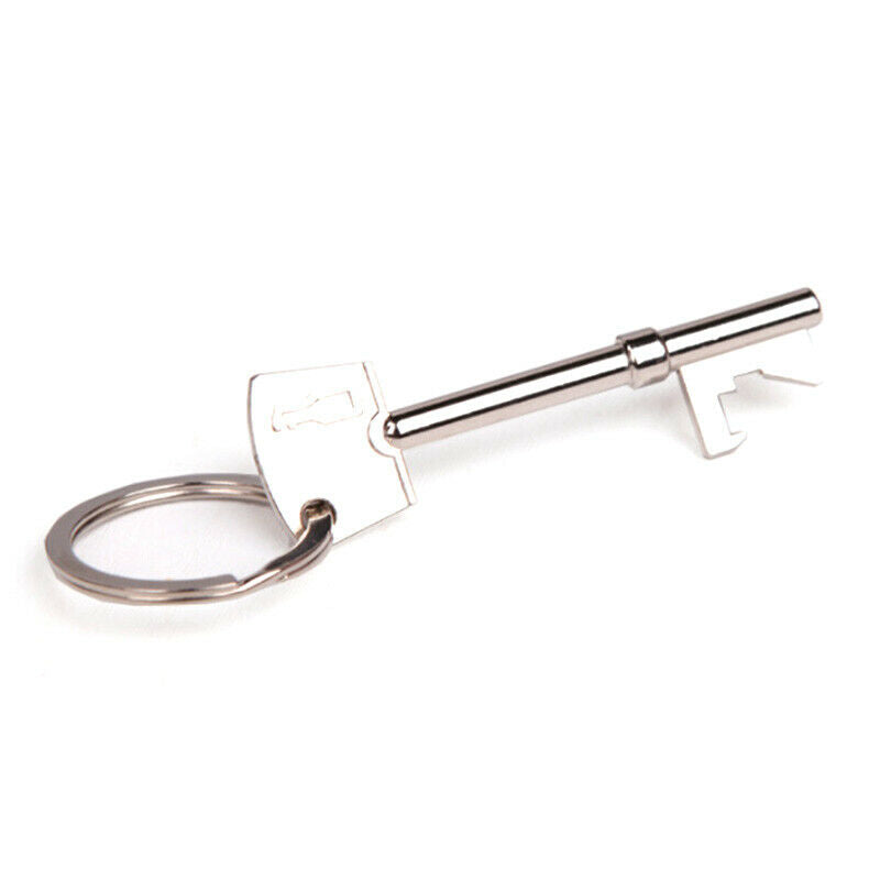 Portable Key Shape Bottle Opener Keyring Keychain Metal Beer Opener Party Tool