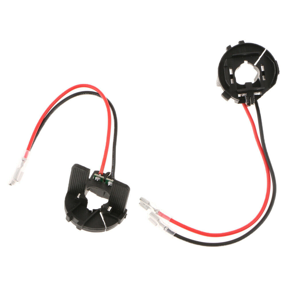 2pcs H7 Headlight Socket HID Lamp Base Clip Adapter for  Golf MK6 MK7