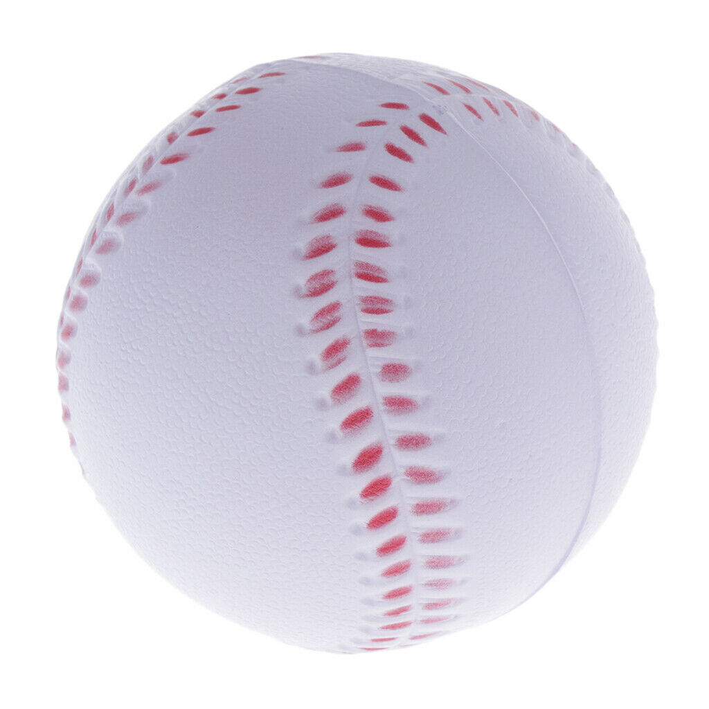 2Pcs 9cm Baseball Ball PU Foam Filled Elastic Softball Rounders Training Balls