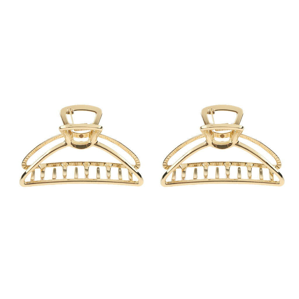 2PCS Large Hair Claw Clip Metal Strong Holding Hair Grip Pin Ponytail Holder,