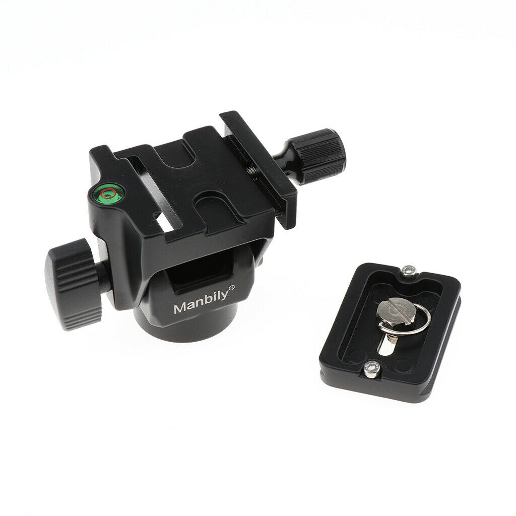 Professional Metal Tripod Ball Head with 1/4 inch Quick Release Plate, for DSLR