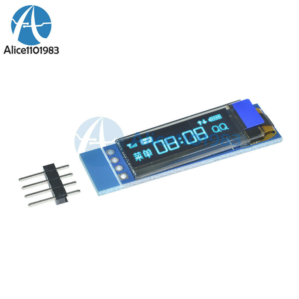 10PCS 0.91"128x32 IIC I2C Blue OLED Display Module SSD1306 DC3.3V 5V For Arduino