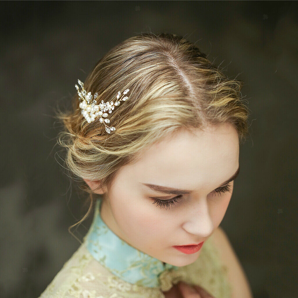 Bridal Pearls Hair Comb Wedding Hair Accessory Party Prom Hairband