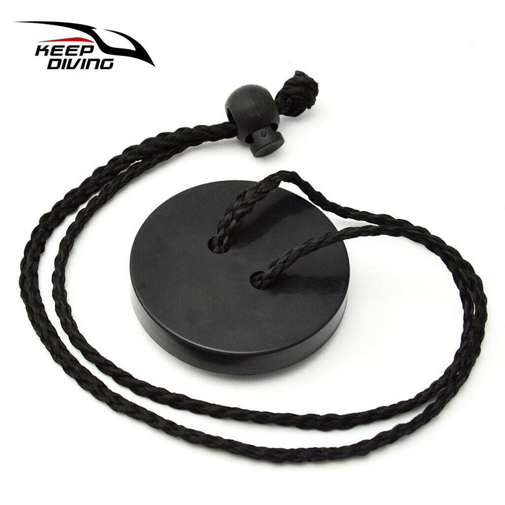 Scuba Diving Diver Rearview Mirror with Lanyard Safety Gear Equipment Black