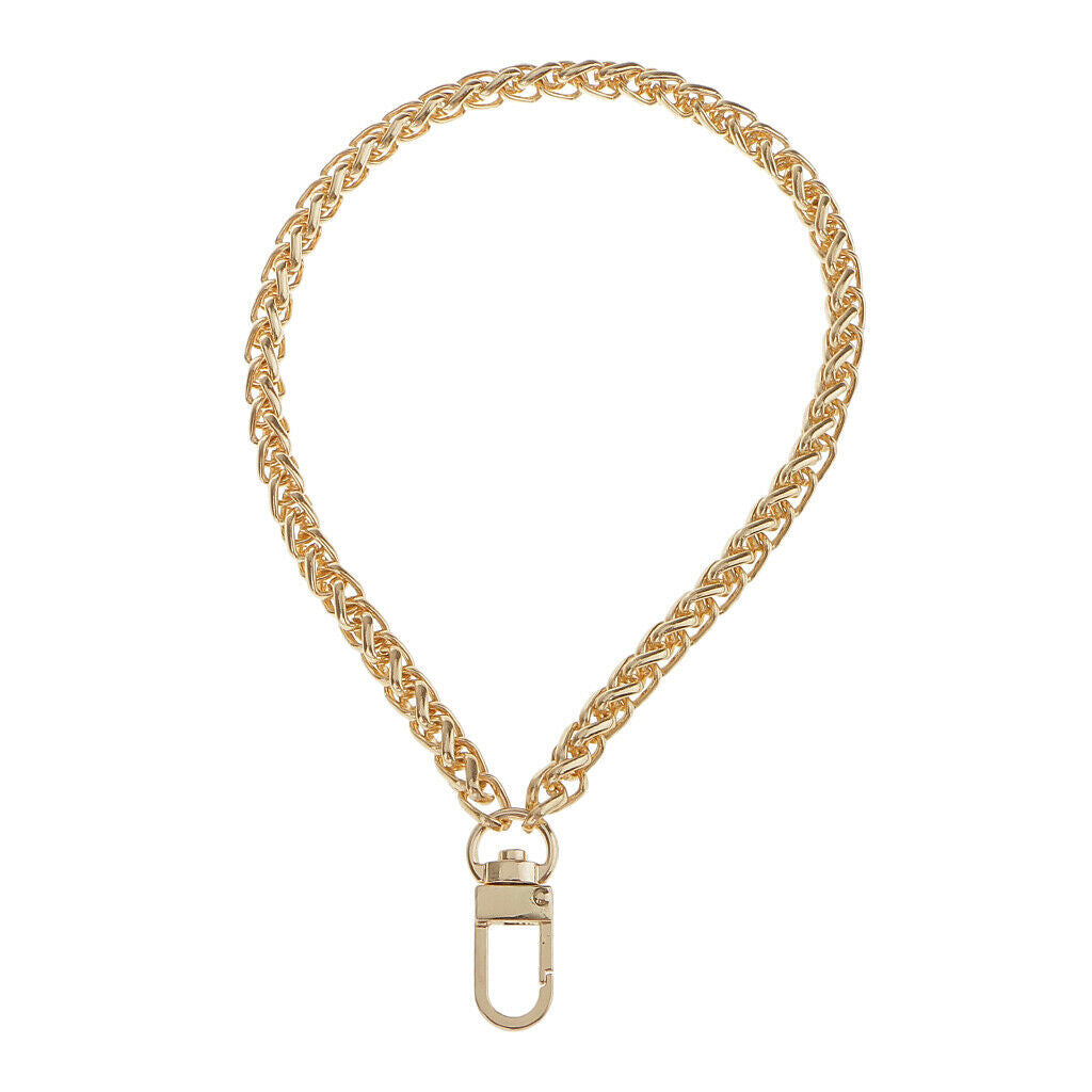 2 Pieces 20cm Bag Chain Replacement for Handbag Bag Accessories Golden
