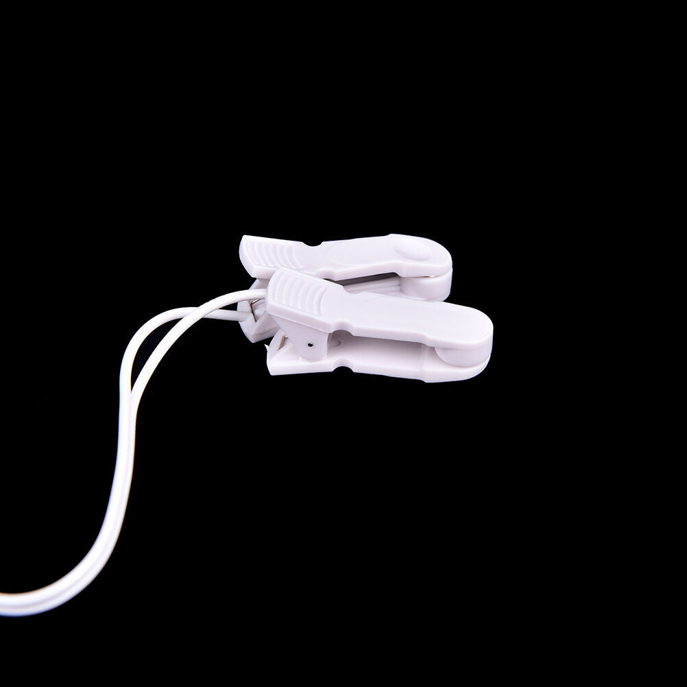 Electrode Lead Wires with 2 Ear Clips for Tens Machine Massager 2.5mm rsJ.l8
