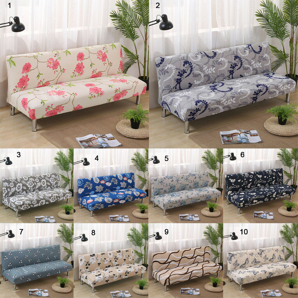 Universal 3-Seat Sofa Covers Armless Settee Couch Protector Elastic Throw Love