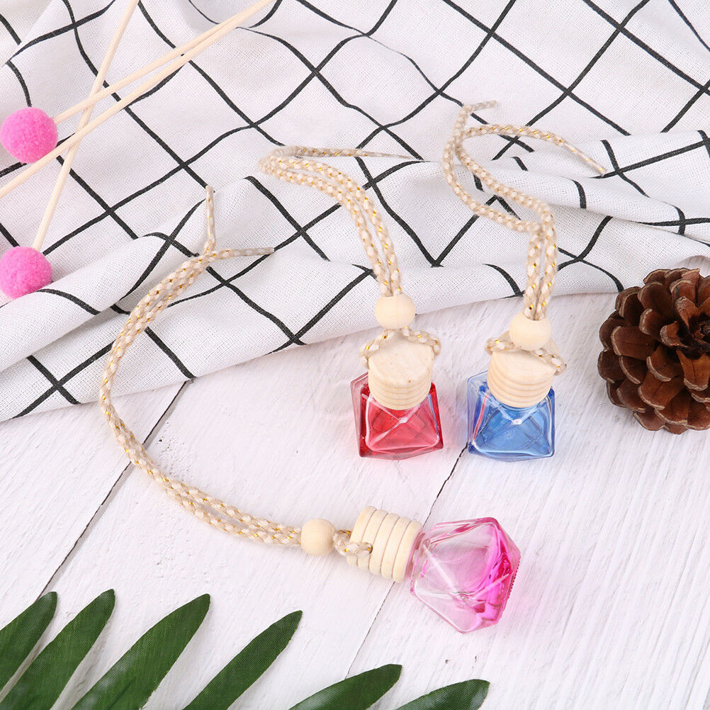 Car hanging empty glass bottles car perfume bottle pendant auto ornament .l8