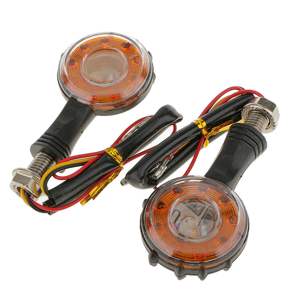 2pcs Motorcycle Turn Signal LED Tail Lights Lamps Palm Pattern for Halley
