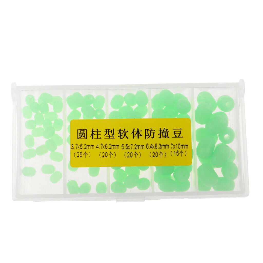 Glow Fishing Beads Soft Plastic Oval Shaped Beads Fishing Tackle Tools
