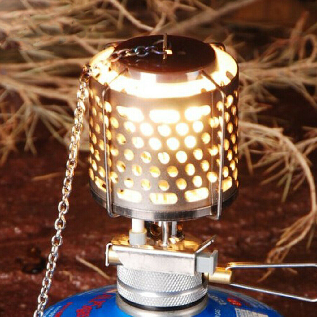 Outdoor Pocket Metal Picnic Gas Lantern Hanging Glass Lamp Night Lights