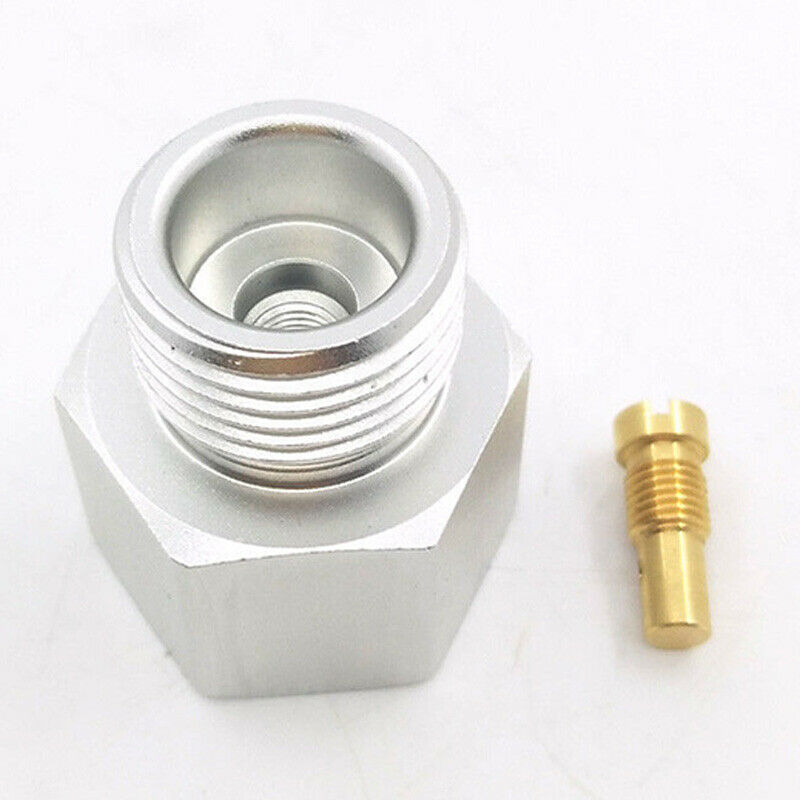 1X CO2 Tank Adapter Brass Cylinder Female CGA 320 to Male W21.8 Converter ConnI1